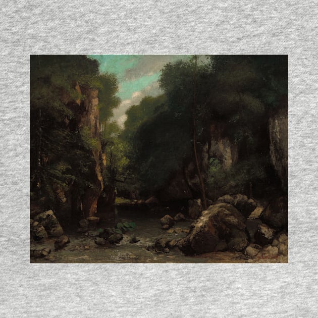 The Valley of Les Puits-Noir by Gustave Courbet by Classic Art Stall